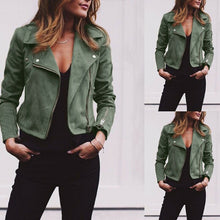 Load image into Gallery viewer, 2019 Hot Women&#39;s Jacket Flight Coat Zip Up Windbreaker Lady Solid Fashion Biker Loose Tops Outwear Clothes