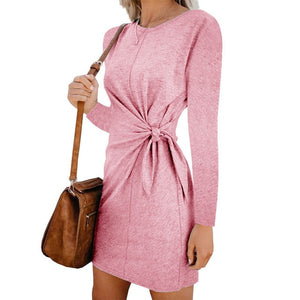 vestido long sleeve dress casual autumn robe courte vestidos  mujer fall kleider damen festa curto dames jurken sukienki clothes