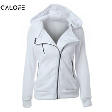 Load image into Gallery viewer, CALOFE 2019 Autumn Winter Jacket Women Coat Casual Girls Basic Jackets Zipper Cardigan Sleeveless Jacket Female Coats Plus Size